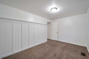 Bonus room with carpet floors