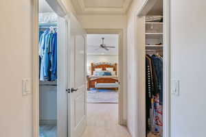 Owners suite, his/her closets