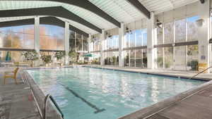 Indoor pool and hot tub