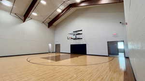 View of basketball court