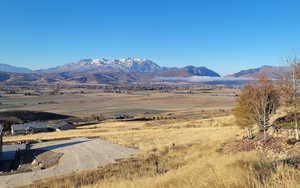 Mountain view featuring a rural view