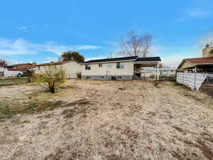 View of back of house