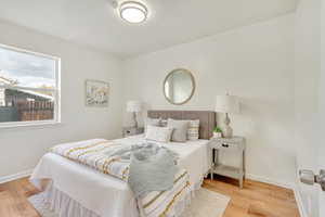 Bedroom featuring light hardwood / wood-style floors