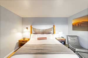 Bedroom featuring hardwood / wood-style floors