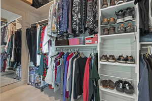 View of spacious closet