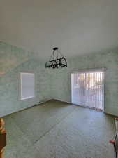 View of unfurnished dining area