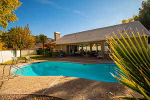 View of pool with a patio