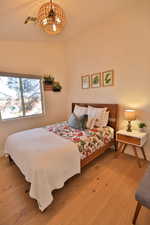 Bedroom featuring wood-type flooring