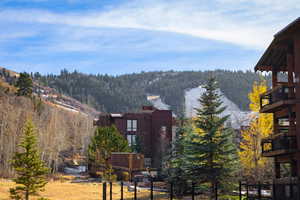 Exterior space with a mountain view