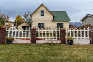 Mostly fenced yard -front and back