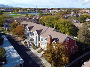 Bird's eye view featuring a mountain view