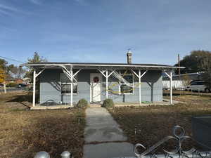 View of front facade featuring a porch