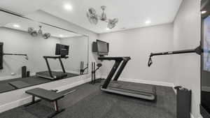 View of workout room