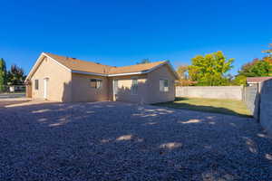 View of rear view of property