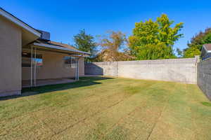 View of yard with a patio area