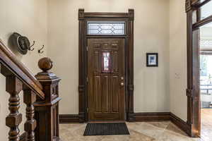 View of entrance foyer