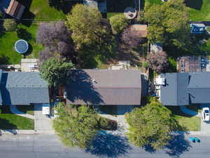 Birds eye view of property