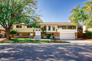 Raised ranch with a garage