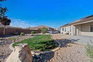 View of yard featuring a patio