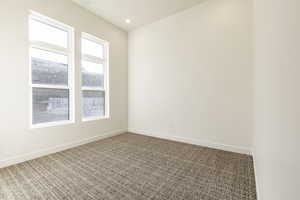 View of carpeted empty room