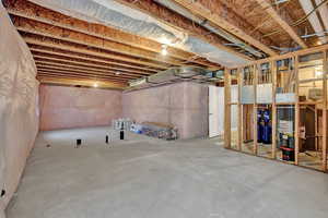 Endless possibilites. Roughed in plumbing  & electrical, Plenty of space to create a guest suite, theater room, or rec room.