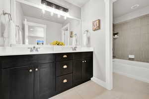 Second Bathroom, Double Sink Vanity