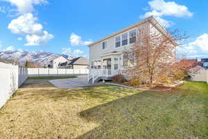 Stamped Concrete Patio, mountain views, spacious yard.