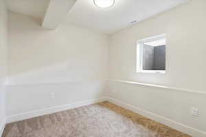 View of carpeted empty room