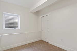 View of carpeted empty room