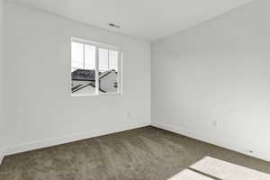 Empty room with carpet