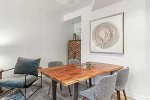 Dining room featuring hardwood / wood-style flooring