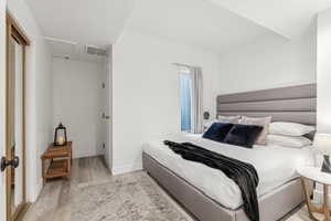 Bedroom featuring light hardwood / wood-style floors