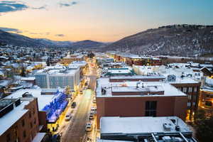 View of city with a mountain view