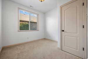 View of carpeted empty room