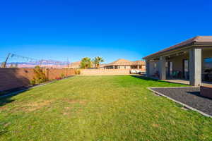 View of yard featuring a patio area