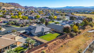 Bird's eye view featuring a mountain view