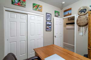 Carpeted bedroom #2 with closet