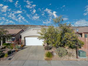 View of front of house featuring a garage