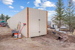 View of outbuilding