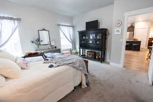 Bedroom featuring wood-type flooring