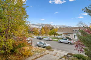 View of street featuring a mountain view