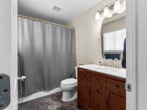 Master bath with newer vanity, and lots of daylight