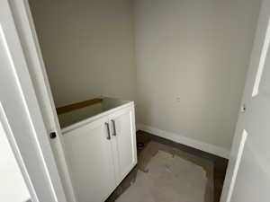 Washroom with baseboards