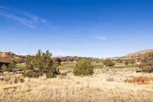 View of mountain feature with a rural view