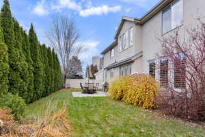 View of yard featuring a patio