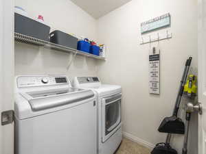 Upstairs Laundry room