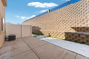 View of patio / terrace with central AC