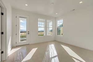 Primary bedroom with private balcony