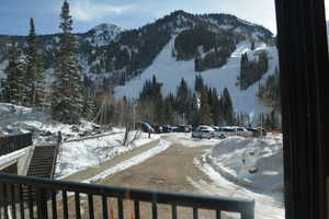 View of mountains from rec/TV room