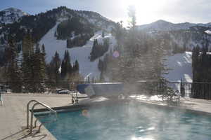 Outdoor pool area